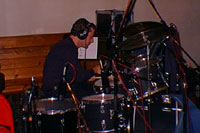 guy playing drums